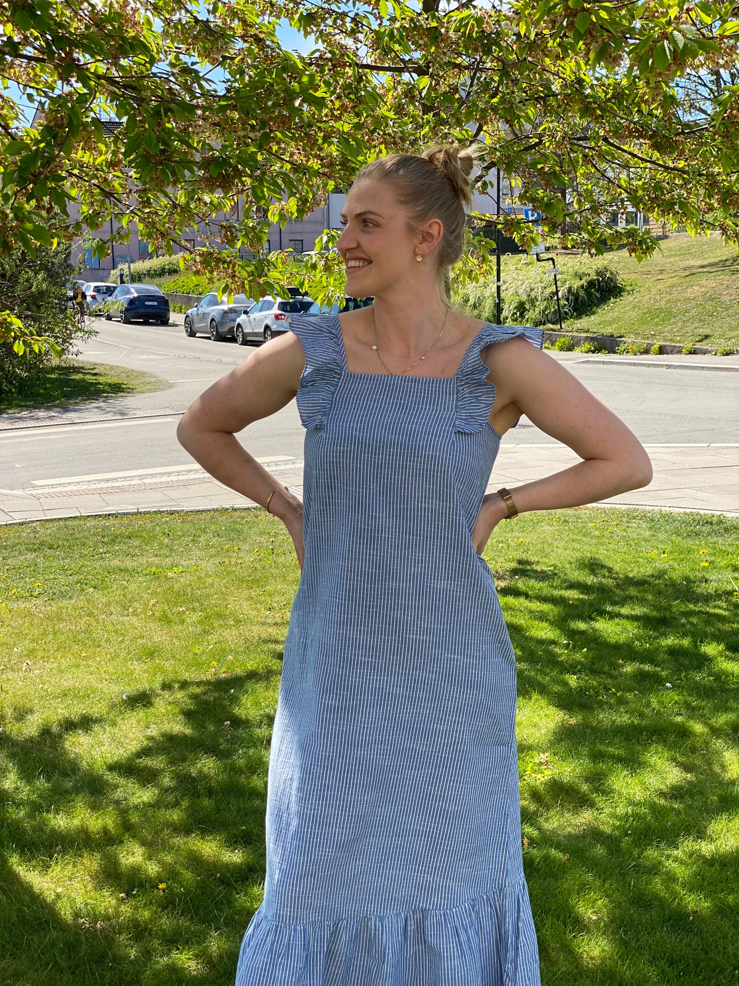 PCAPIA Long Dress - Nautical Blue